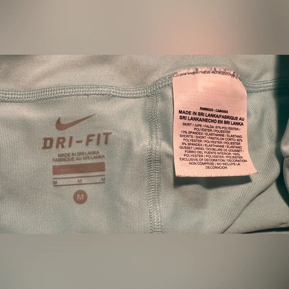 Nike Dri-FIT Tennis Golf Skort Skirt Glacier Ice Green Blue Medium - Picture 5 of 7